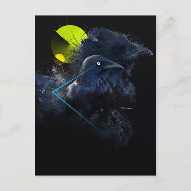 Postal El cuervo (Anverso)