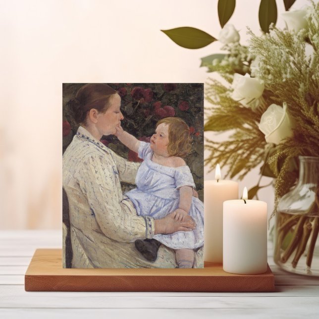 Postal El cuidado del niño | Mary Cassatt (Subido por el creador)