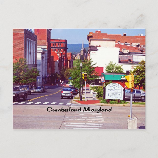 Postal El Cumberland Maryland (Anverso)