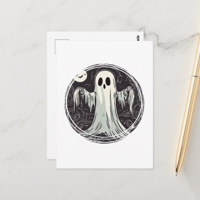 Postal El Cute  Fantasmita de Halloween (Anverso/Reverso In Situ)