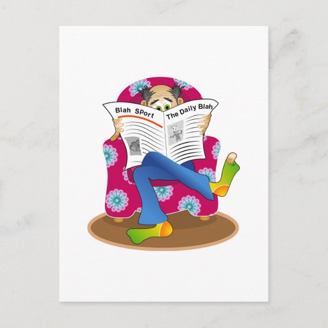 Postal ¡El Daily Blah! (Anverso)