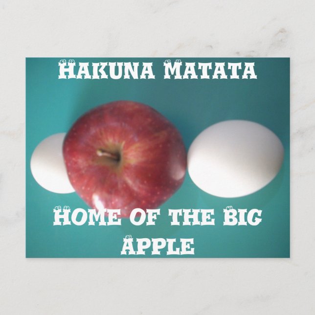 Postal El desayuno se compone de dos huevos y una vida fi (Anverso)