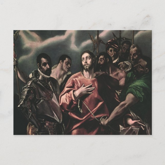 Postal El descarrilamiento de Cristo (Anverso)