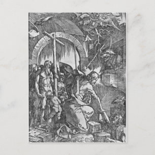 Postal El descenso de Cristo al limbo