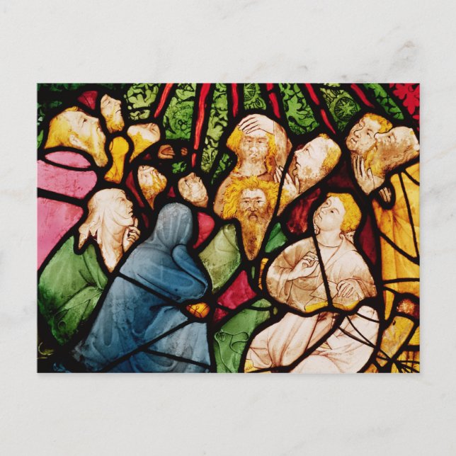 Postal El Descenso del Espíritu Santo, c.1400 (Anverso)