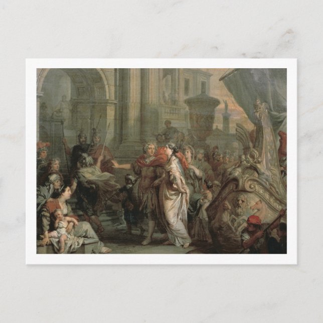 Postal El desembarque de Cleopatra en el tarso (aceite (Anverso)