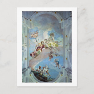 Postal El desfile de Venus desde Adonis, 1707-08 (fresco)