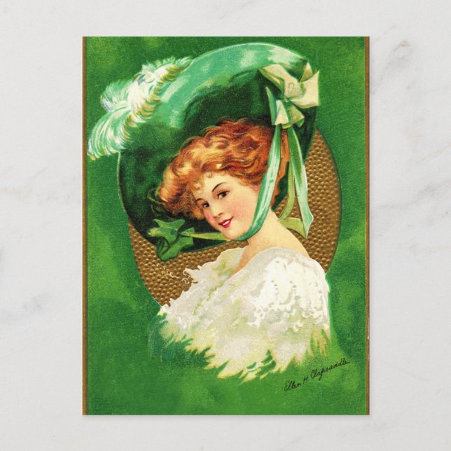 Postal El desgaste del verde (Anverso)