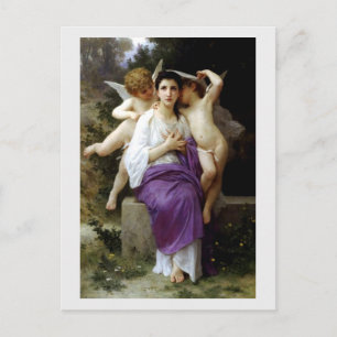 Postal ‘El despertar del corazón’ por Bouguereau