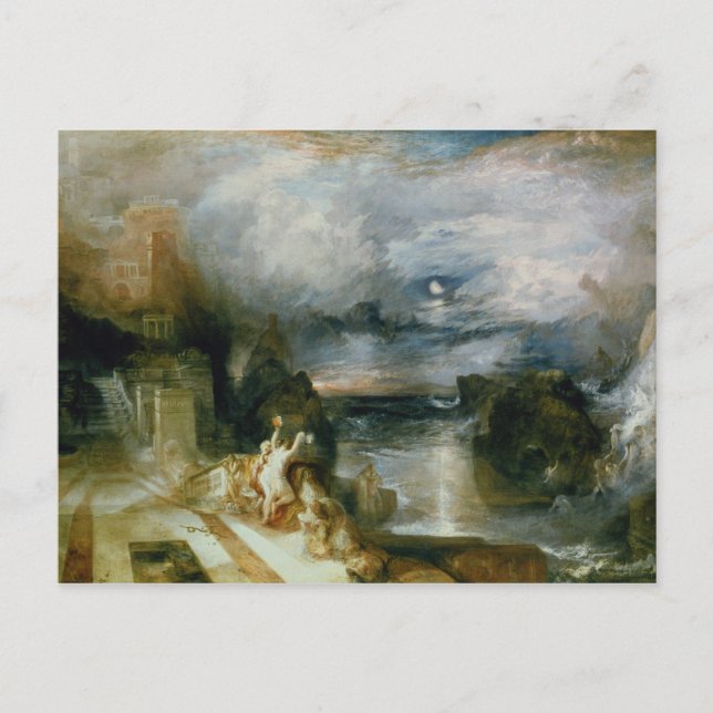 Postal El desprendimiento de héroe y leander (aceite sobr (Anverso)