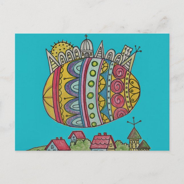 Postal El destino del mundo del arte folclórico ucraniano (Anverso)