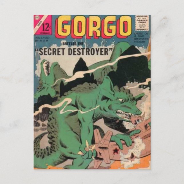 Postal El destructor (Anverso)