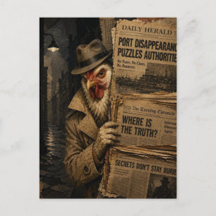 Postal El Detective Gallo