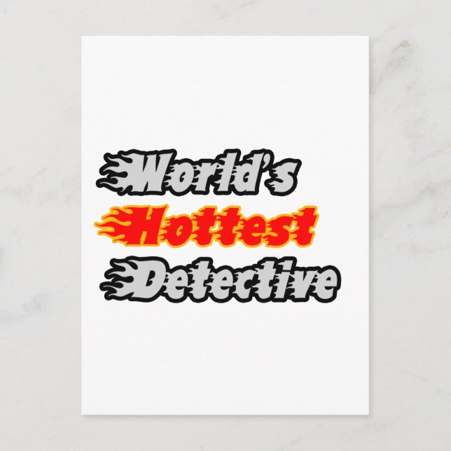 Postal El detective más caliente del mundo (Anverso)