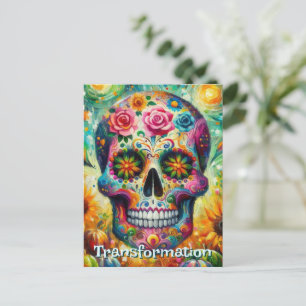 Postal El Día de la Calavera del Azúcar Personalizado de