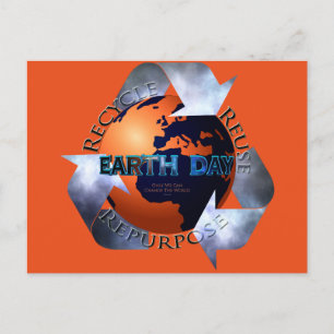 Postal El Día de la Tierra cambia el mundo
