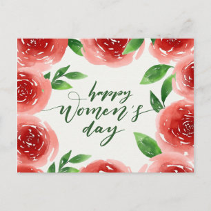 Postal El día de las mujeres felices