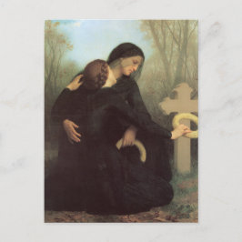 Postal El Día de los Muertos de William Adolphe Bouguerea