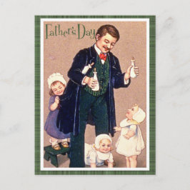 Postal El día de padre del vintage
