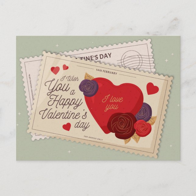 Postal el día de San Valentín (Anverso)