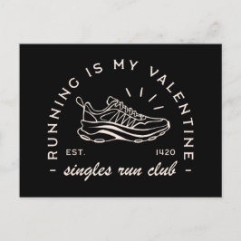 Postal El día de San Valentín corredor citas simples dive