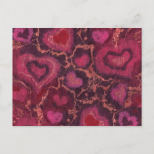 Postal El día de San Valentín de amor romántico con pintu