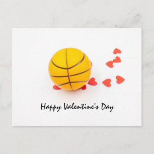 Postal El día de San Valentín de baloncesto Baloncesto co