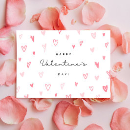 Postal El día de San Valentín de corazones caprich