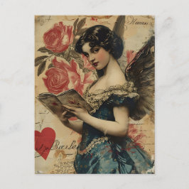 Postal El día de San Valentín de cosecha
