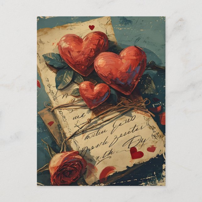 Postal El día de San Valentín de cosecha (Anverso)