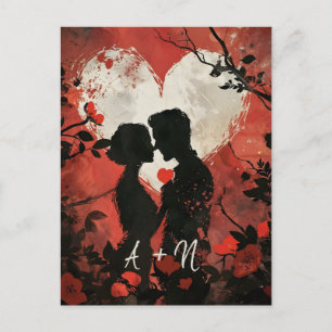 Postal El día de San Valentín de pareja personaliz