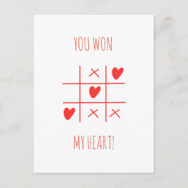 Postal EL DÍA DE SAN VALENTÍN de TAC de TIC TOE