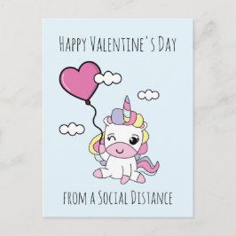 Postal El día de San Valentín de Unicorn