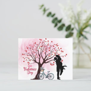 Postal El día de San Valentín elegante de la pareja Lover
