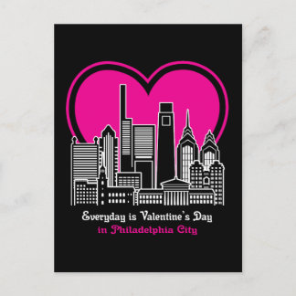 Postal El día de San Valentín en Filadelfia