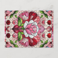 El día de San Valentín floral de vidrio templado