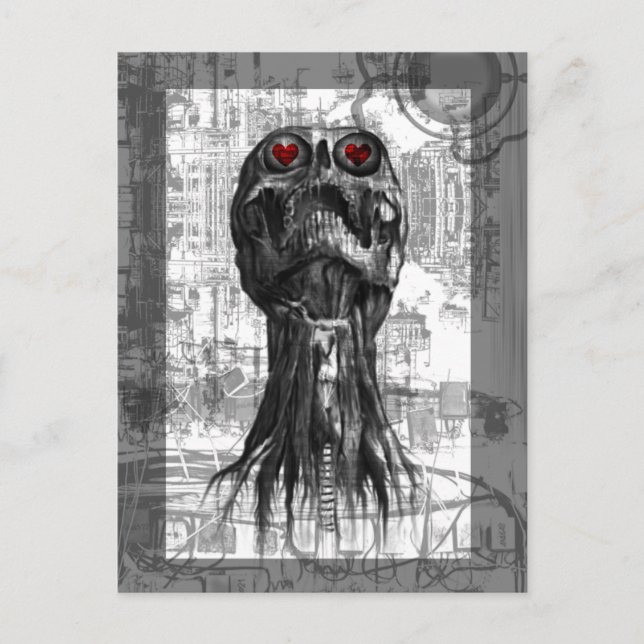 Postal El día de San Valentín gótica (Anverso)