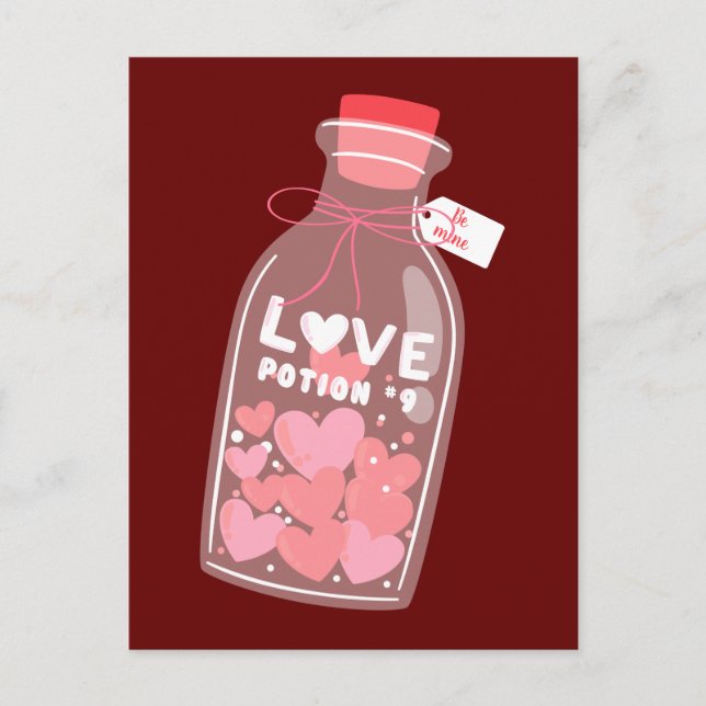 Postal El día de San Valentín Love Potion Nr 9: Be Mine (Anverso)