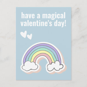 Postal El día de San Valentín mágico, niños malcriados un