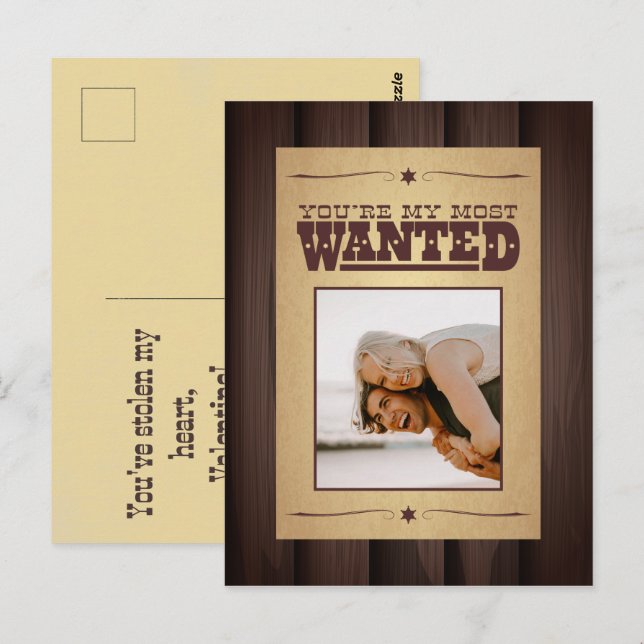 Postal El día de San Valentín Poster más deseado (Anverso / Reverso)
