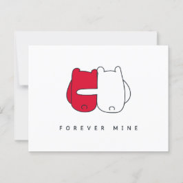 Postal El día de San Valentín romántico