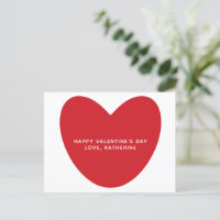 El día de San Valentín simple y lindo de corazón r