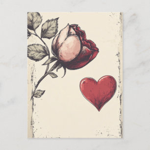 Postal El día de San Valentín Vintgae
