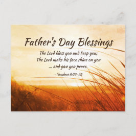 Postal El Día del Padre 'El Señor te bendiga' la Biblia V
