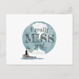 Postal El Día del Pingüino y la Tierra le echa de menos a