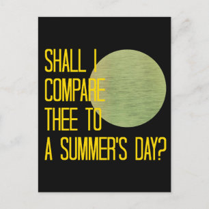 Postal El Día del Verano de Shakespeare