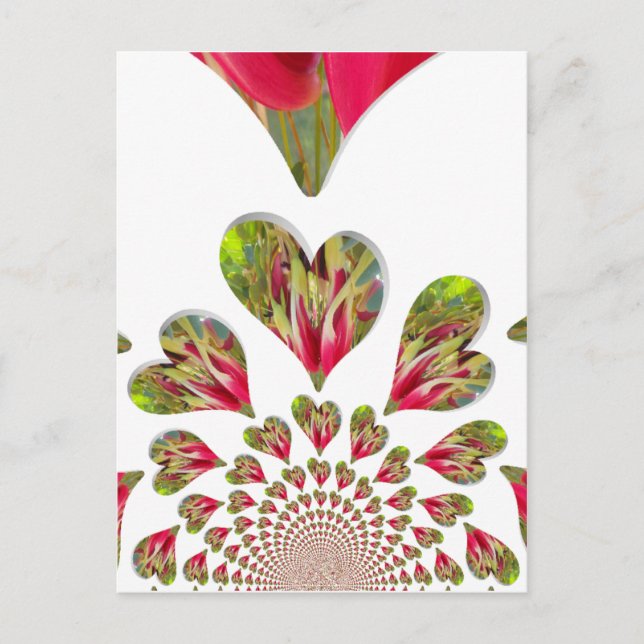 Postal El Día Humanitario del Corazón Encantador Que El M (Anverso)