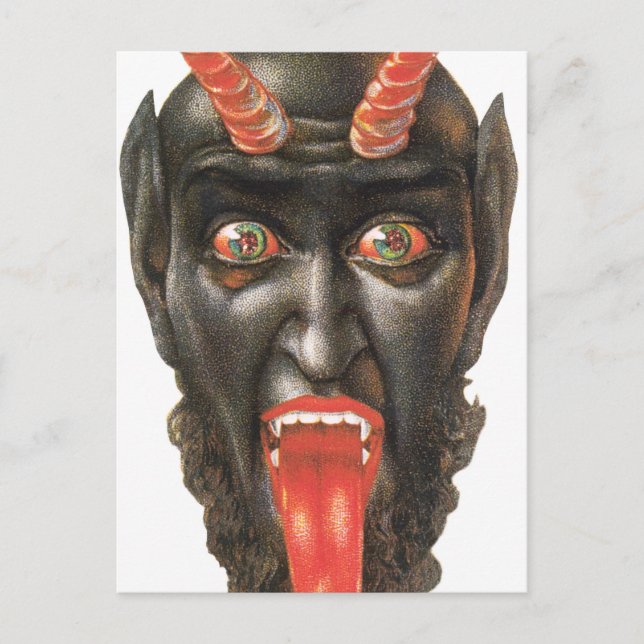 Postal El diablo (Anverso)