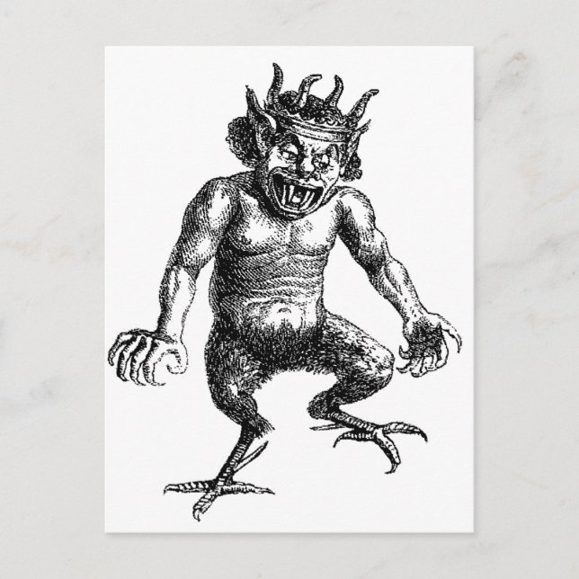 Postal El diablo (Anverso)