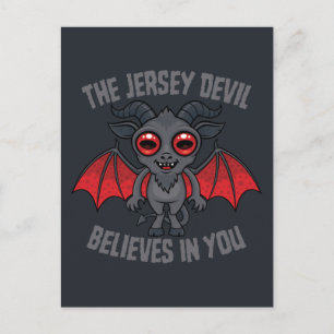 Postal El Diablo de Jersey Cree En Ti